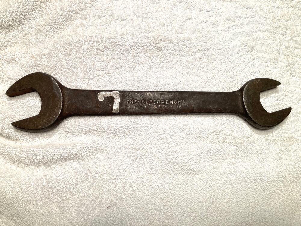 Vintage J.H. Williams & Co. "The Superrench" Alloy Steel Open-End Wrench